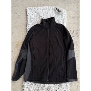 The North Face Mens TKA Stealth Full‎ Zip Fleece Jacket